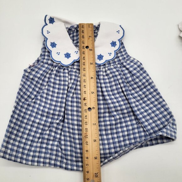VTG Small Small World Beatrice Collections 18" Doll Dress and Bloomers Blue - Picture 4 of 8